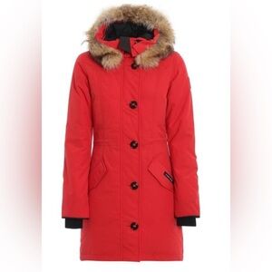 Canada Goose❤️Logo Hooded Down Coat
